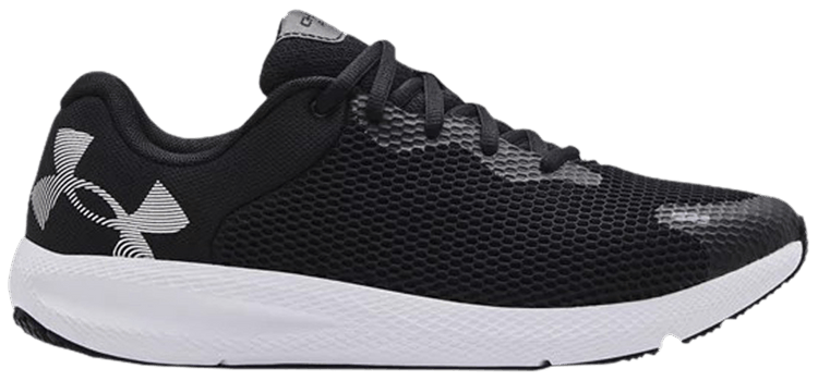 Under Armour Charged Pursuit 2 Big Logo   Black White