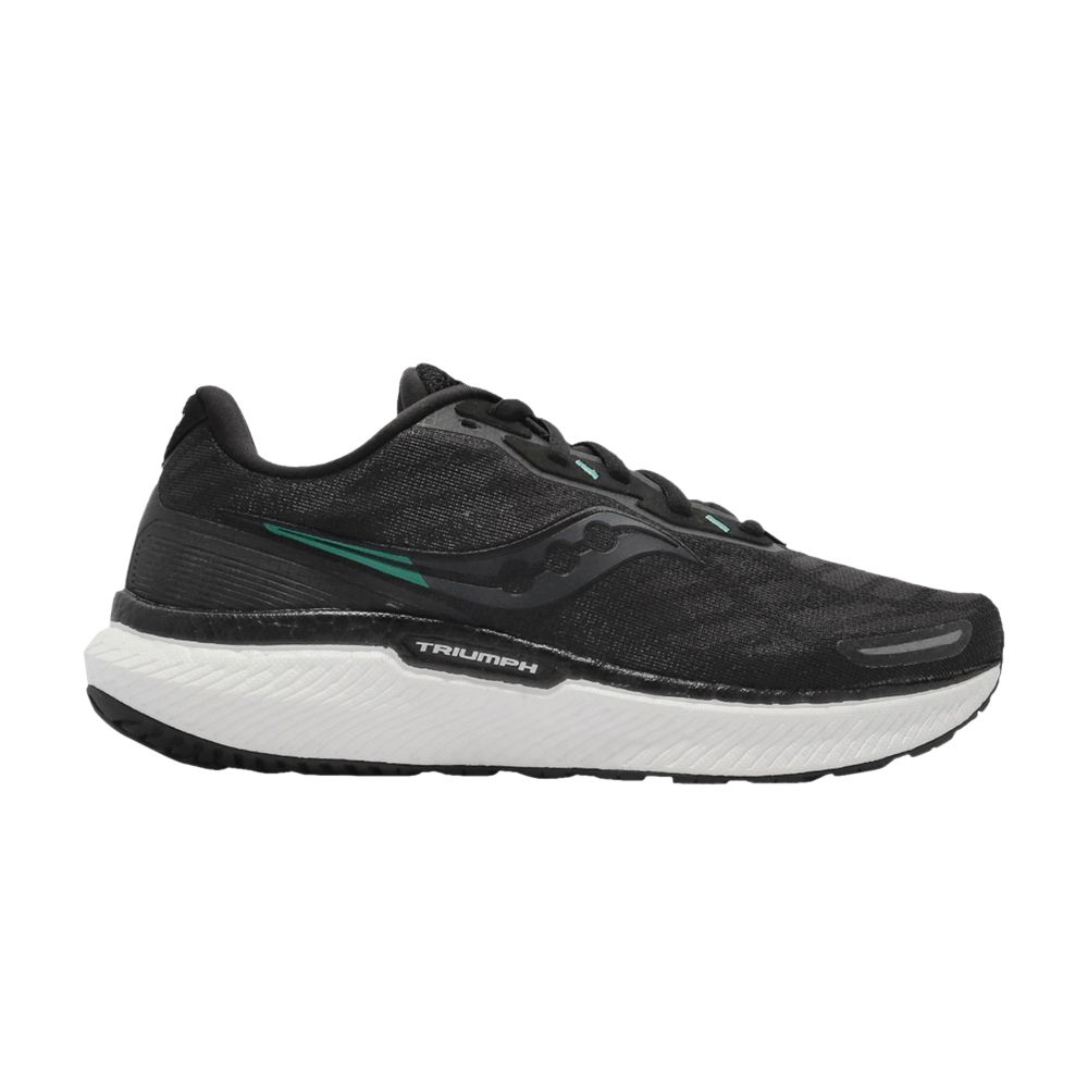 Pre-owned Saucony Wmns Triumph 19 Wide 'black White'