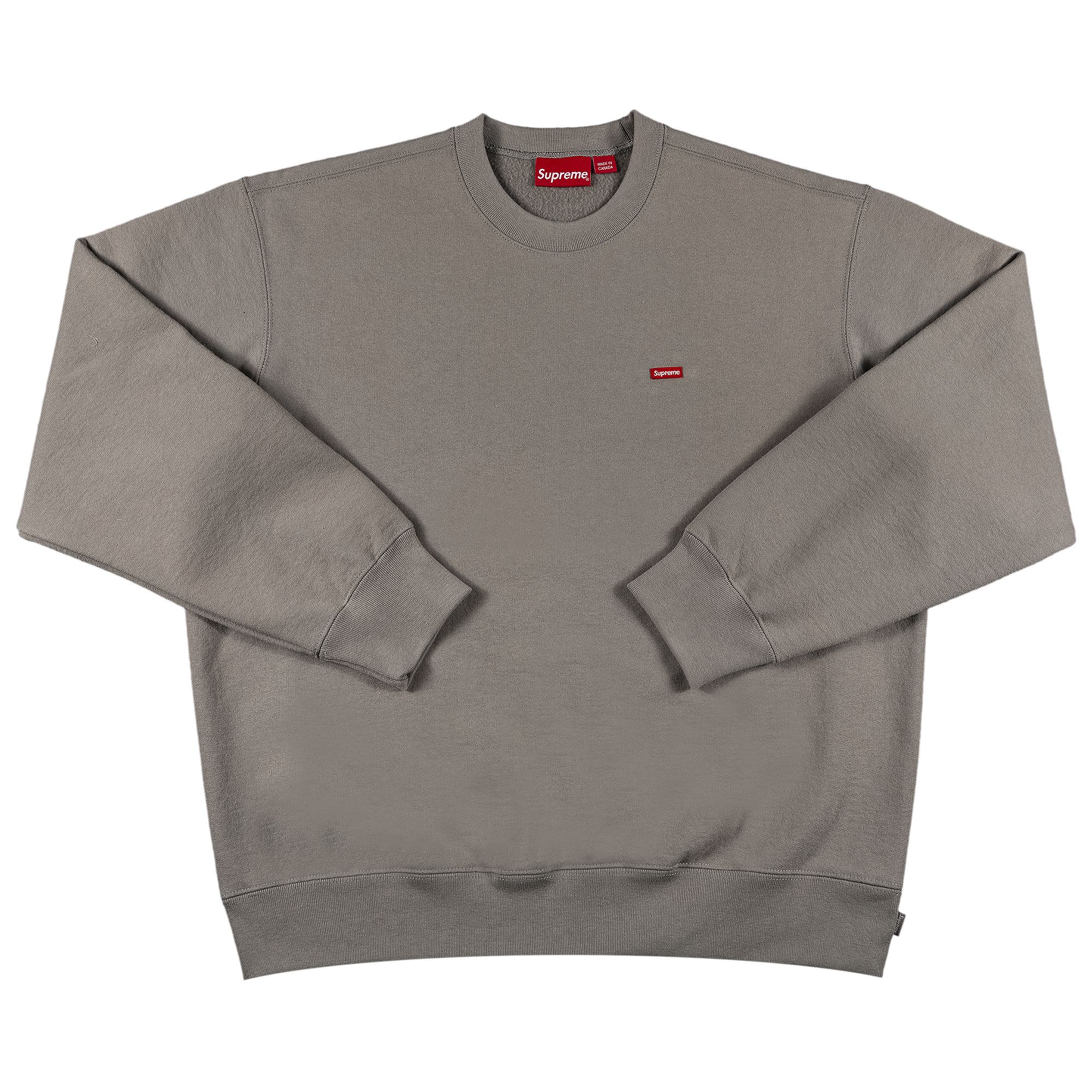 Supreme Small Box Crewneck 'Grey' | Men's Size M