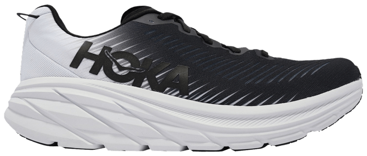 HOKA Rincon 3 2E Wide Black White