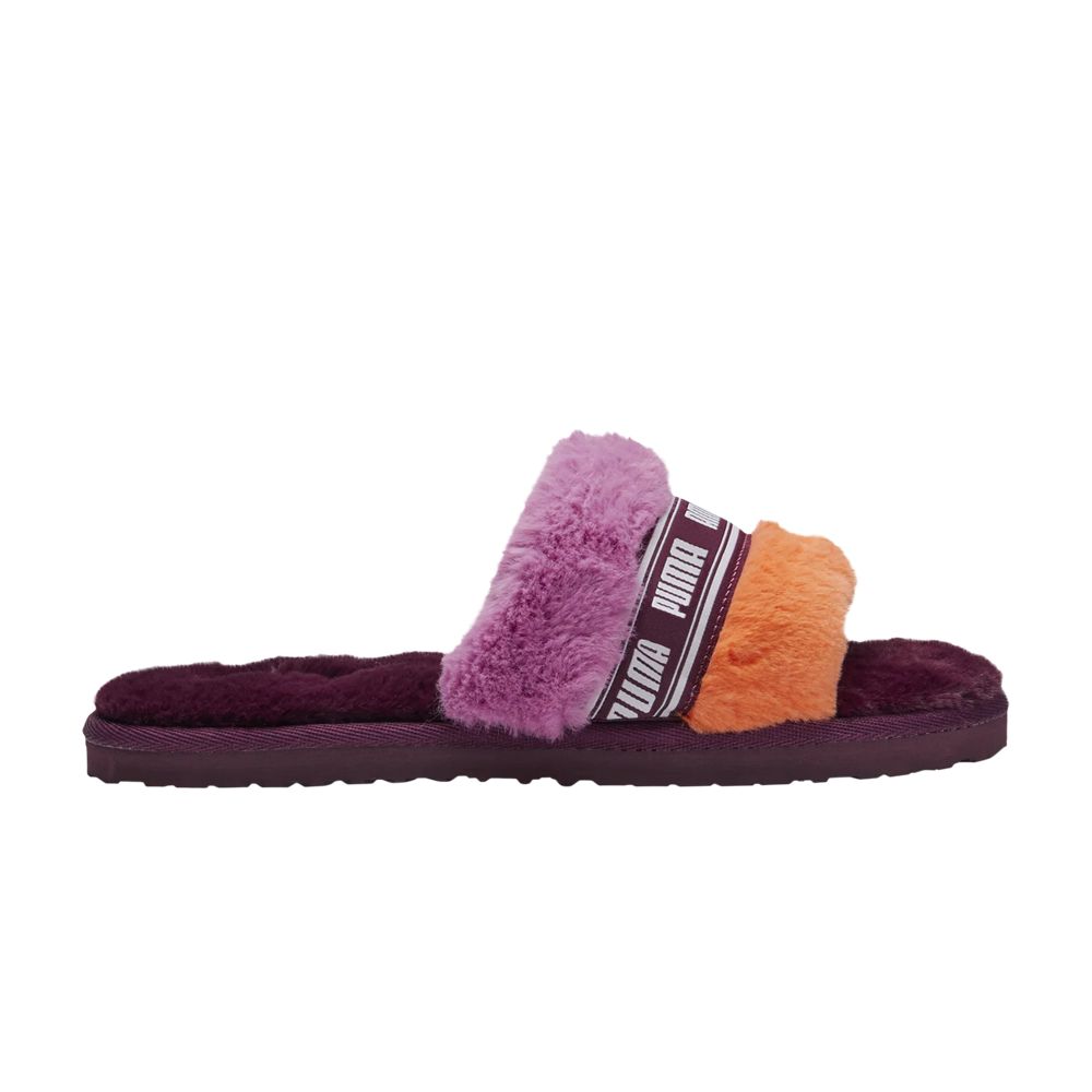 Pre-owned Puma Wmns Fluff Slide 'jazzy - Grape Wine' | Purple | Women's Size 6