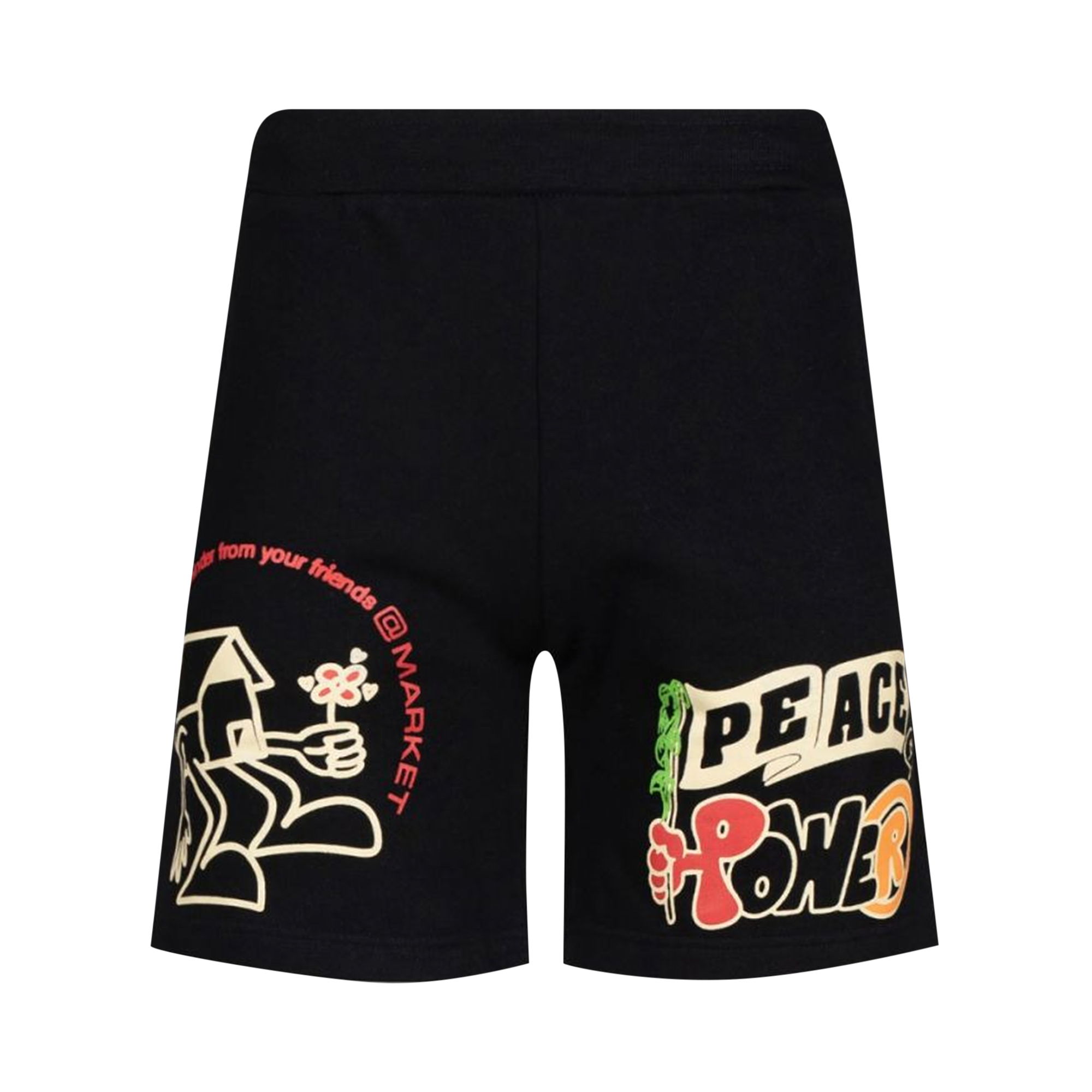 Pre-owned Market Peace And Power Sweatshorts 'black'