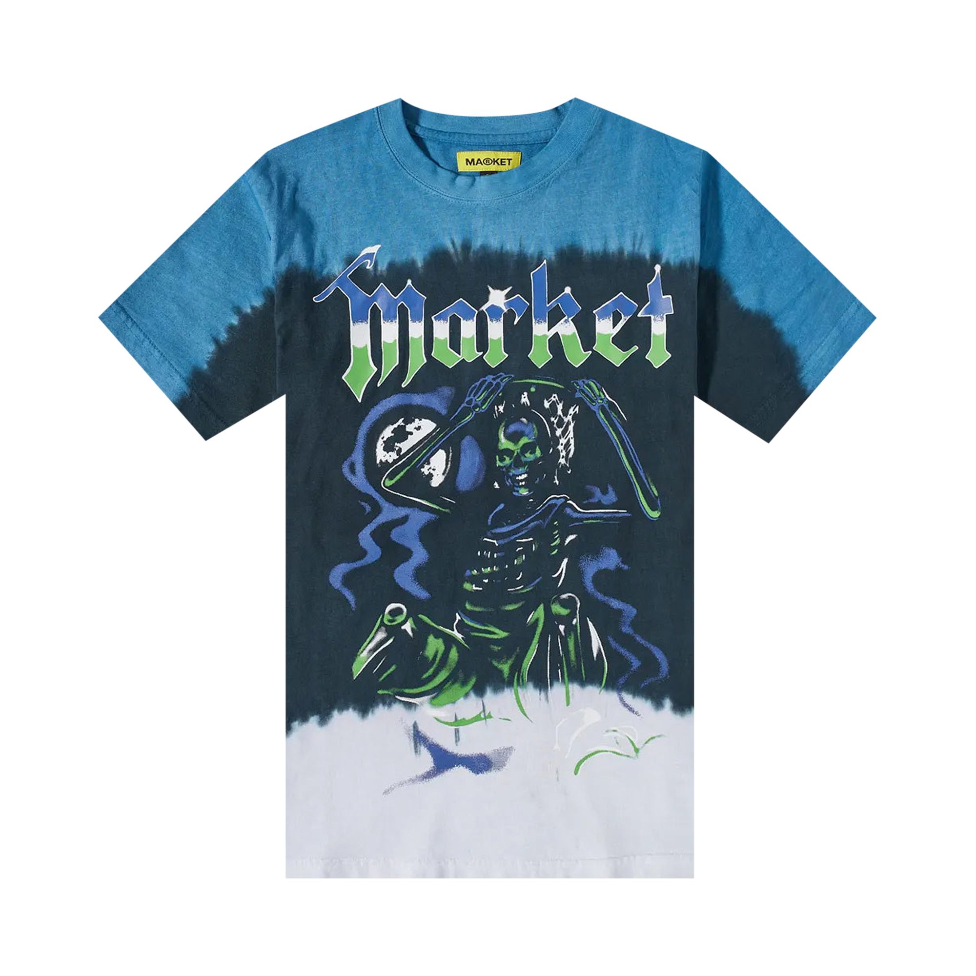 Pre-owned Market Killing The Game Glow In The Dark Tee 'dark Tie Dye' In Multi-color