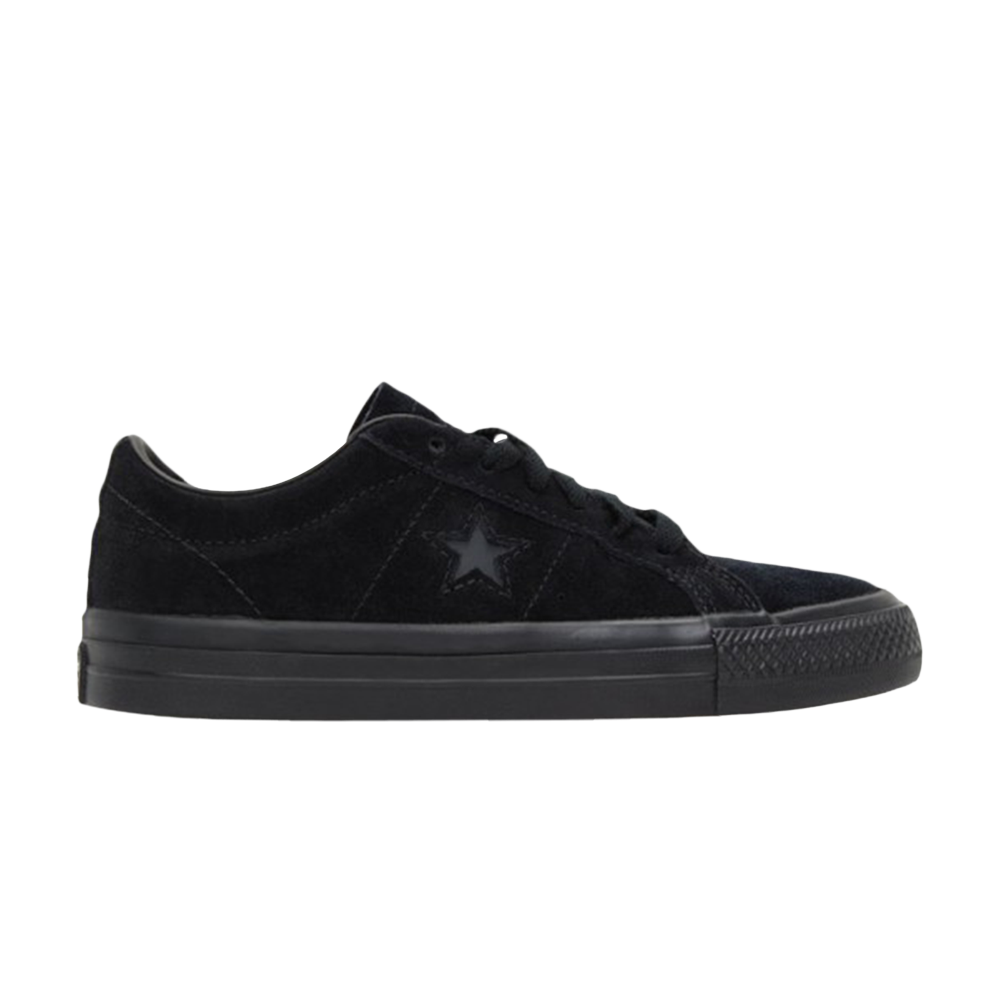 Pre-owned Converse One Star Pro Low 'triple Black'