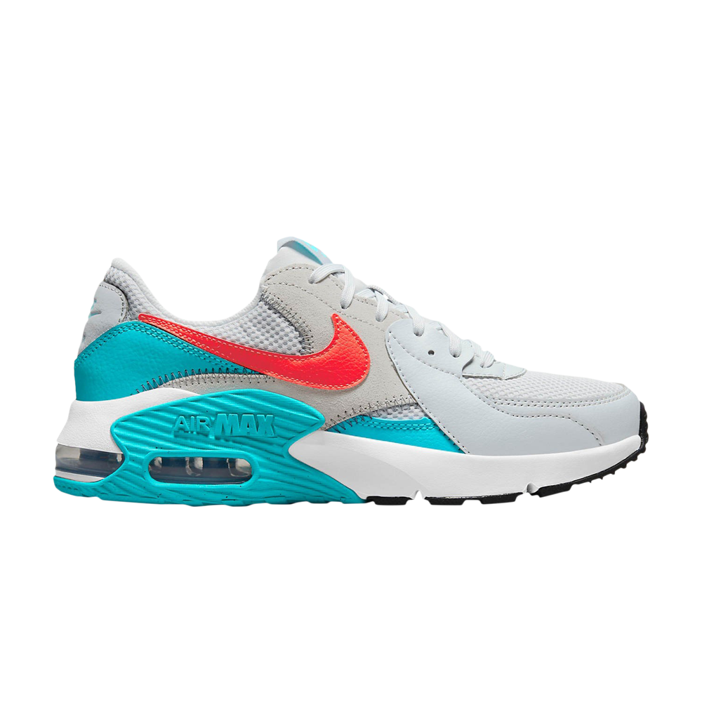 Pre-owned Nike Wmns Air Max Excee 'pure Platinum Bright Crimson' In White