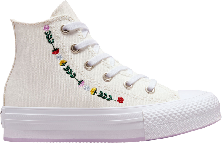 Buy Chuck Taylor Platform GOAT - \'Floral All PS High EVA A02229C Embroidery\' Lift | Star