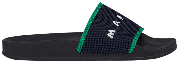 Marni Wmns Jacquard Rubber Slide 'Black Green'