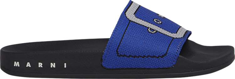 Marni Wmns Slide Blue Belt