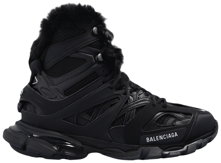 Buy Balenciaga Track Hike High 'Faux Fur - Black' - 668557 Buy Balenciaga Track Hike High 'Faux Fur - Black' - 668557