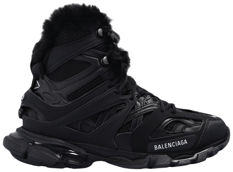 Balenciaga Track Hike High 'Faux Fur - Black'