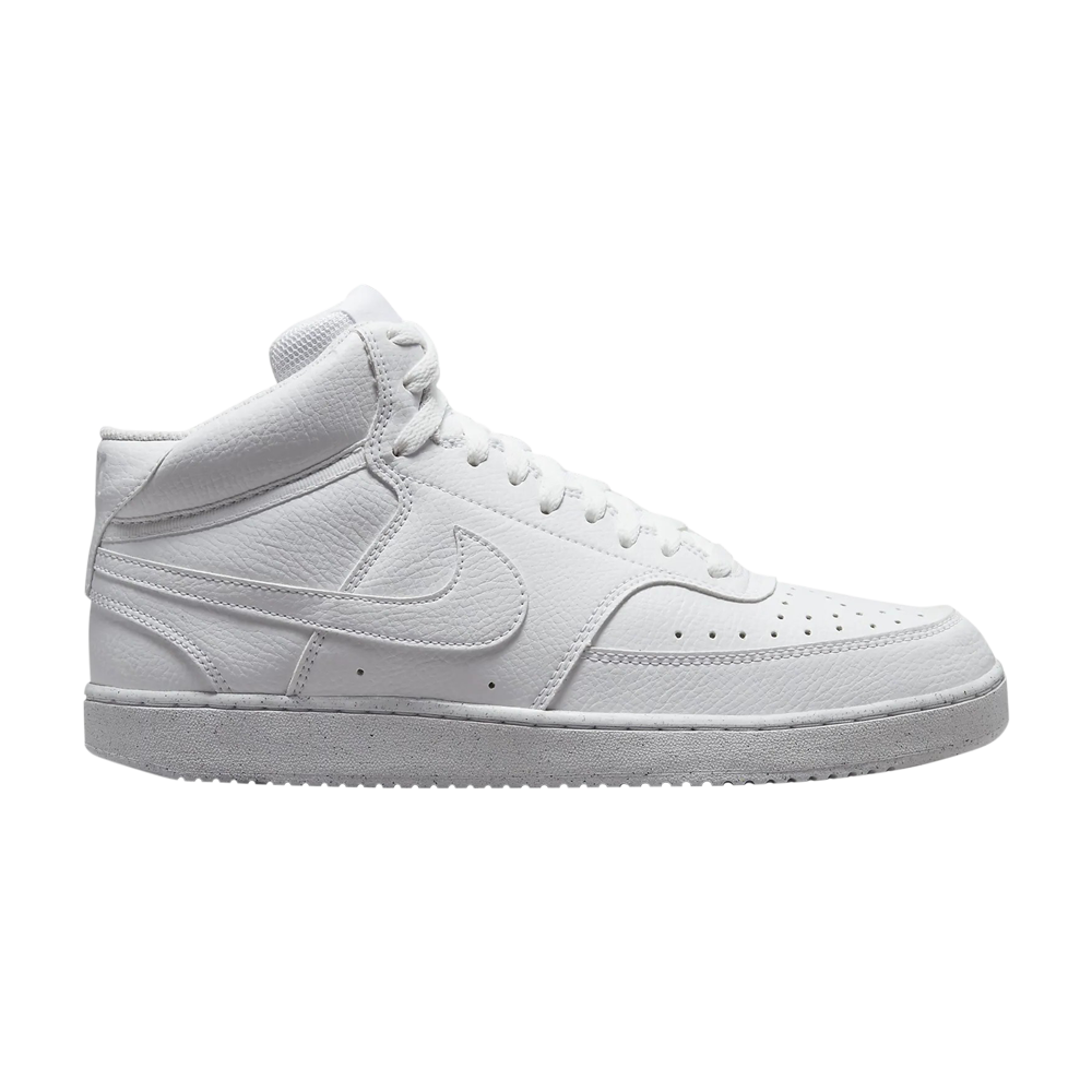 Pre-owned Nike Court Vision Mid Next Nature 'triple White'