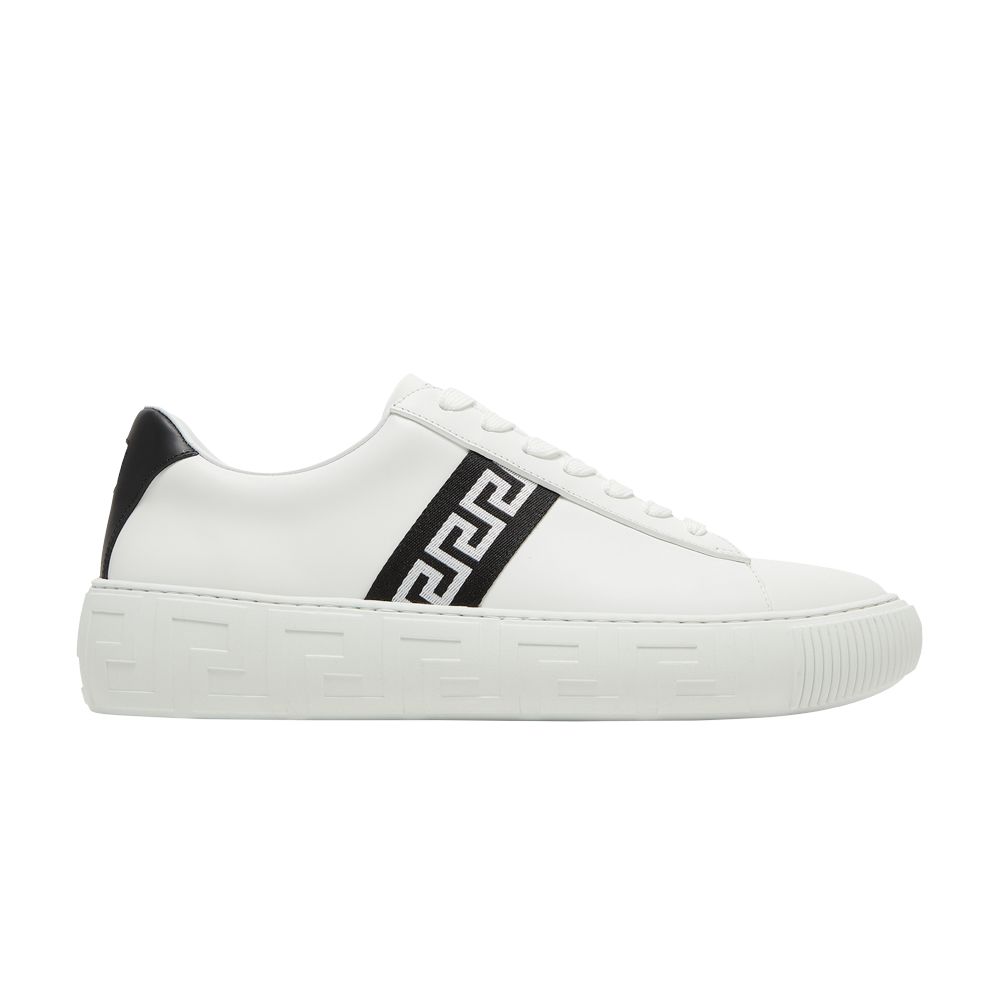 Pre-owned Versace Greca Sneaker 'white Black' | Men's Size 44