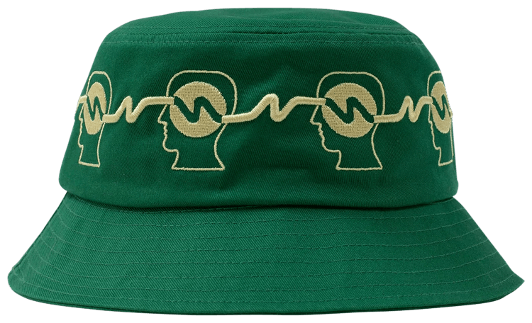 BRAIN DEAD ハット 緑 BRAIN DEAD/ブレインデッド Batwing Logohead Flannel Hat | BEAVER