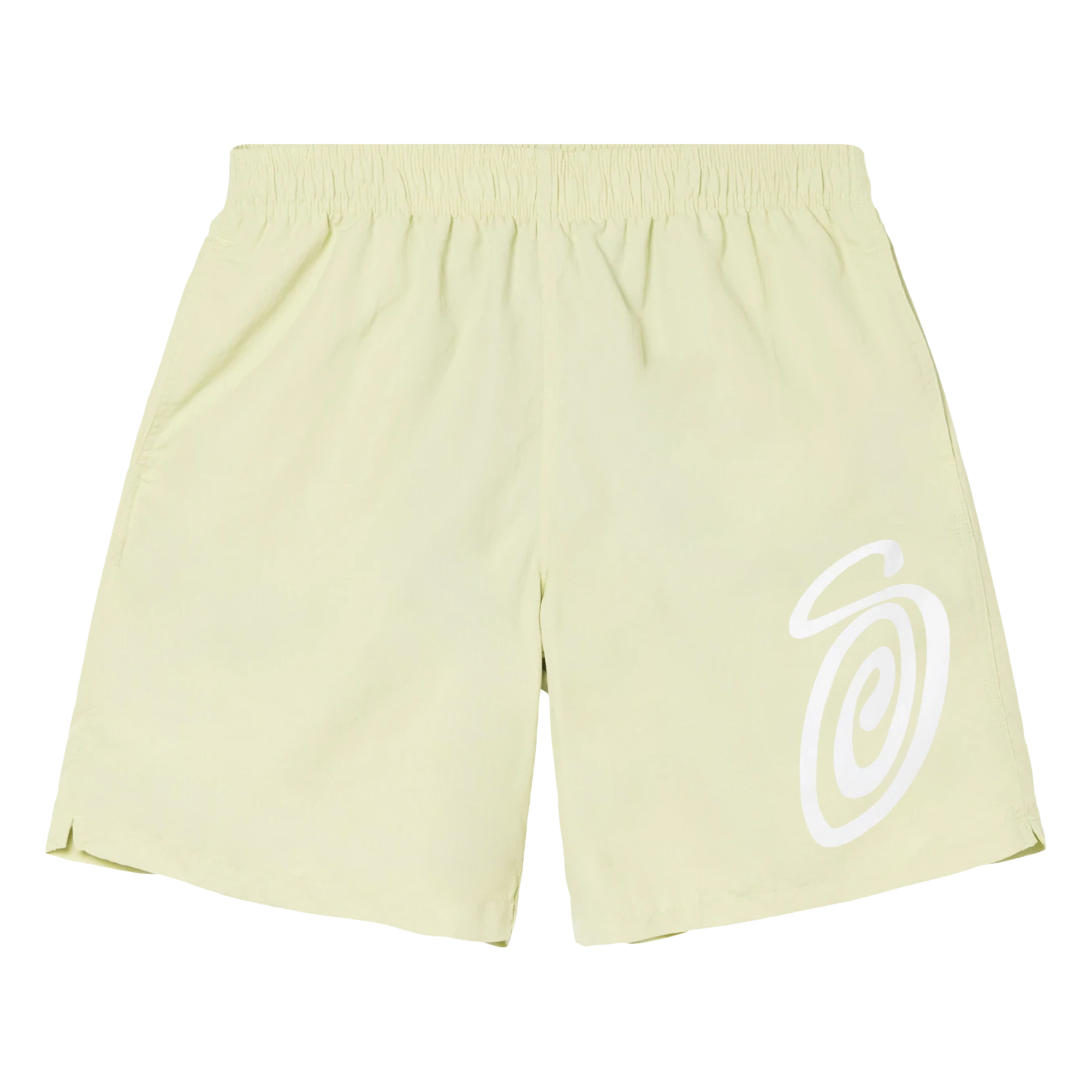 Pre-owned Stussy Curly S Water Short 'light Green'