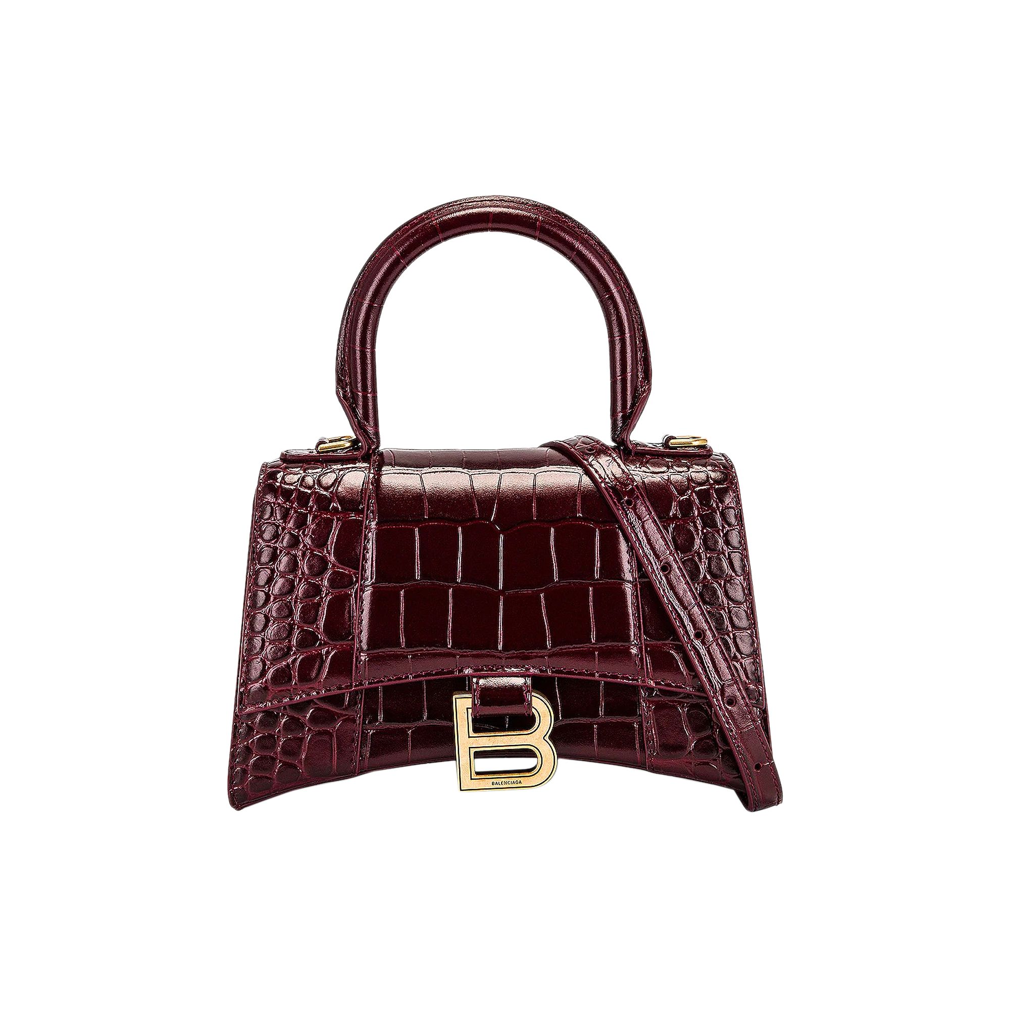 Pre-owned Balenciaga Hourglass Xs Handbag 'dark Red' | Women's Size Onesize