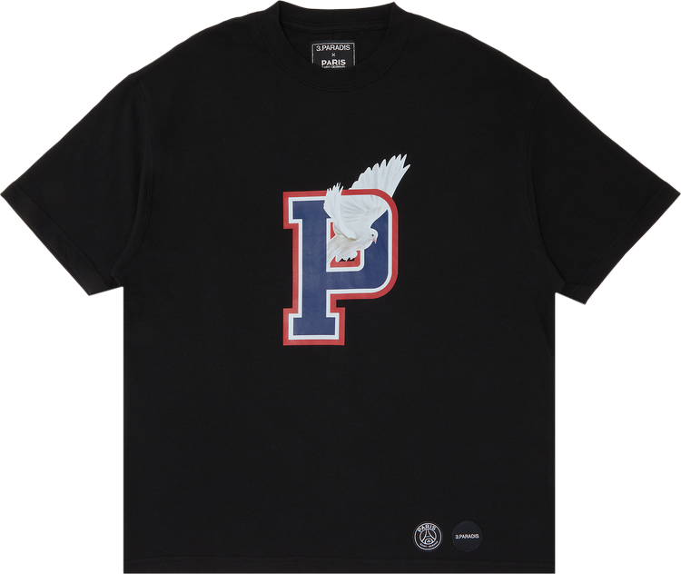 Paris Saint-Germain x 3.PARADIS Letterman T-shirt 'Black'