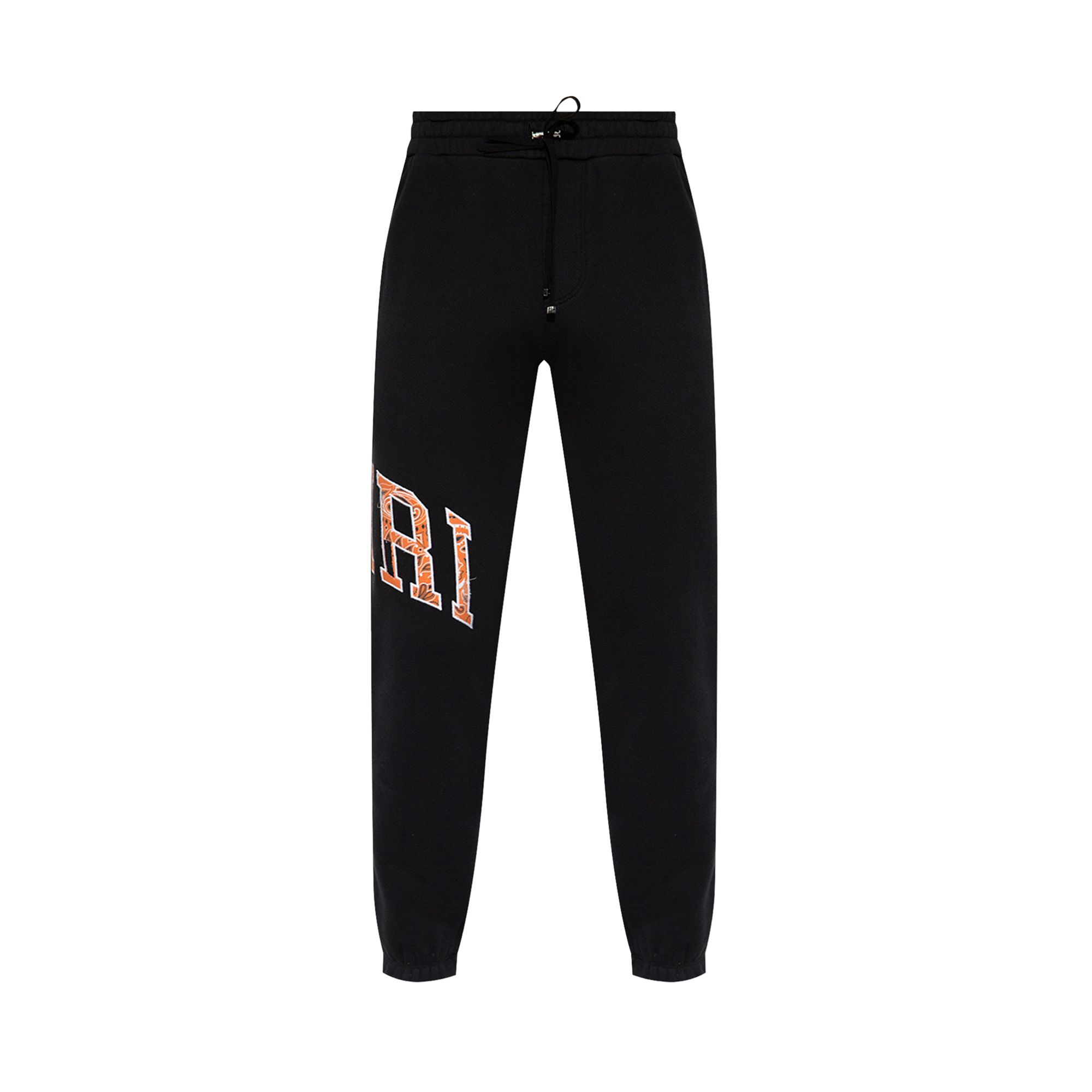 Amiri Bandana Sweatpant 'Black/Orange' | Men's Size 2XL