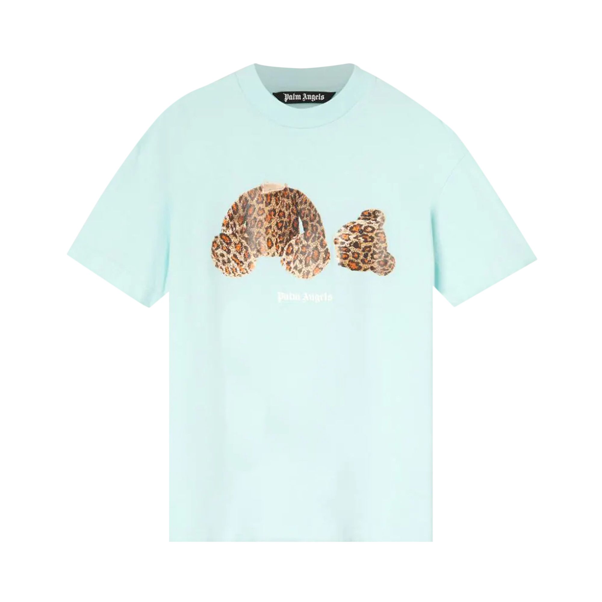 Palm Angels PA Leopard Bear Classic Tee 'Sea Foam/Brown' | Green | Men's Size L