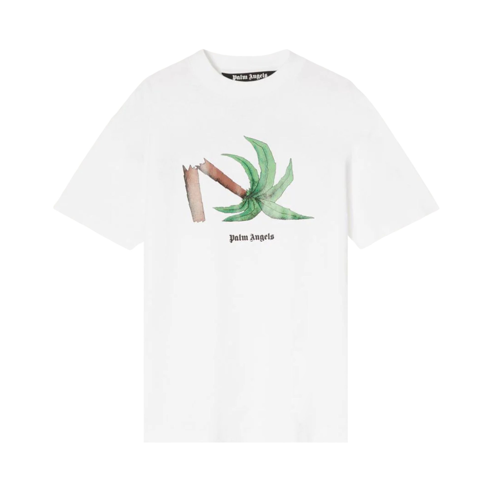 Palm Angels Broken Palm Classic Tee 'White/Green' | Men's Size XL