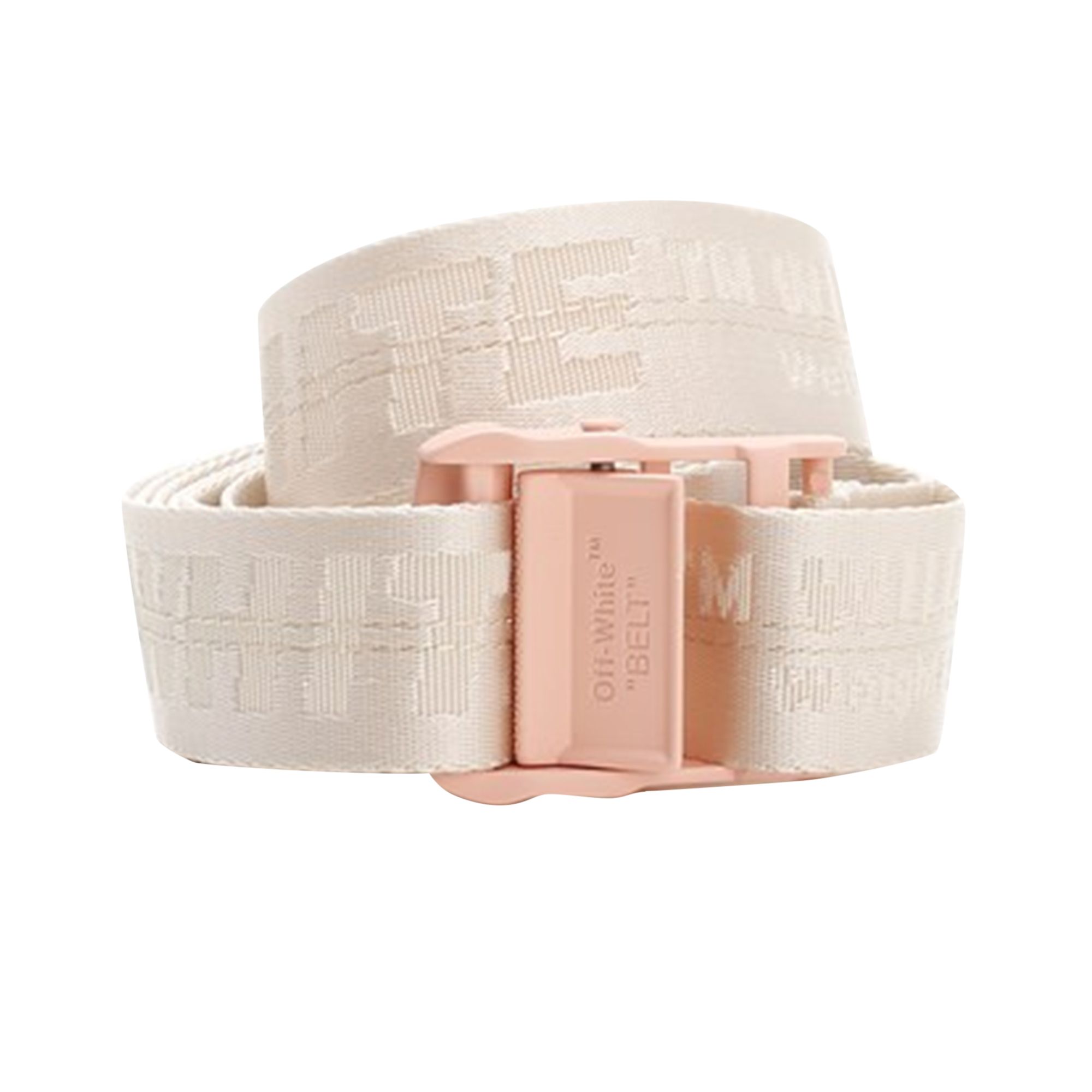 Pre-owned Off-white Classic Industrial Belt H35 'pink' | Women's Size Onesize