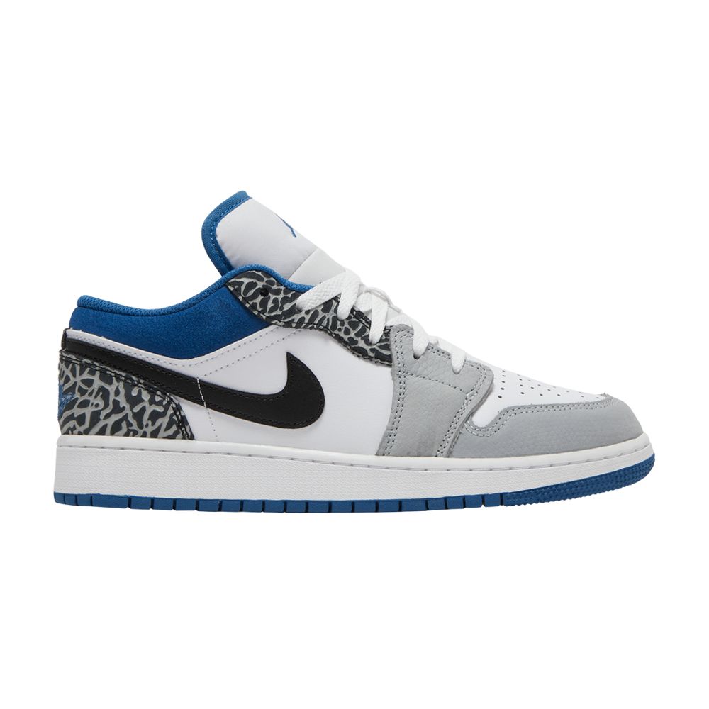Pre-owned Air Jordan 1 Low Se Gs 'true Blue' | Kid's Size 4.5