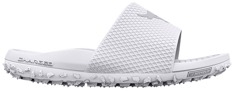 Under Armour Project Rock Slide White Halo Grey