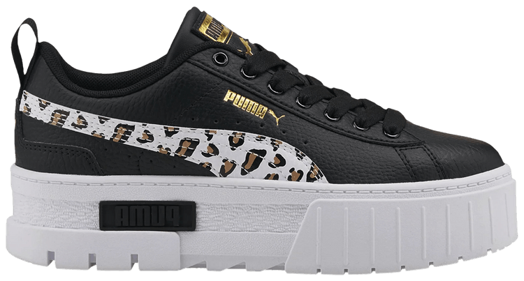 Puma Mayze Jr Wild   Black Leopard