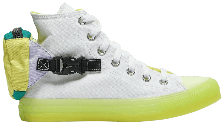 Converse Wmns Chuck Taylor All Star Buckle Up High White Volt