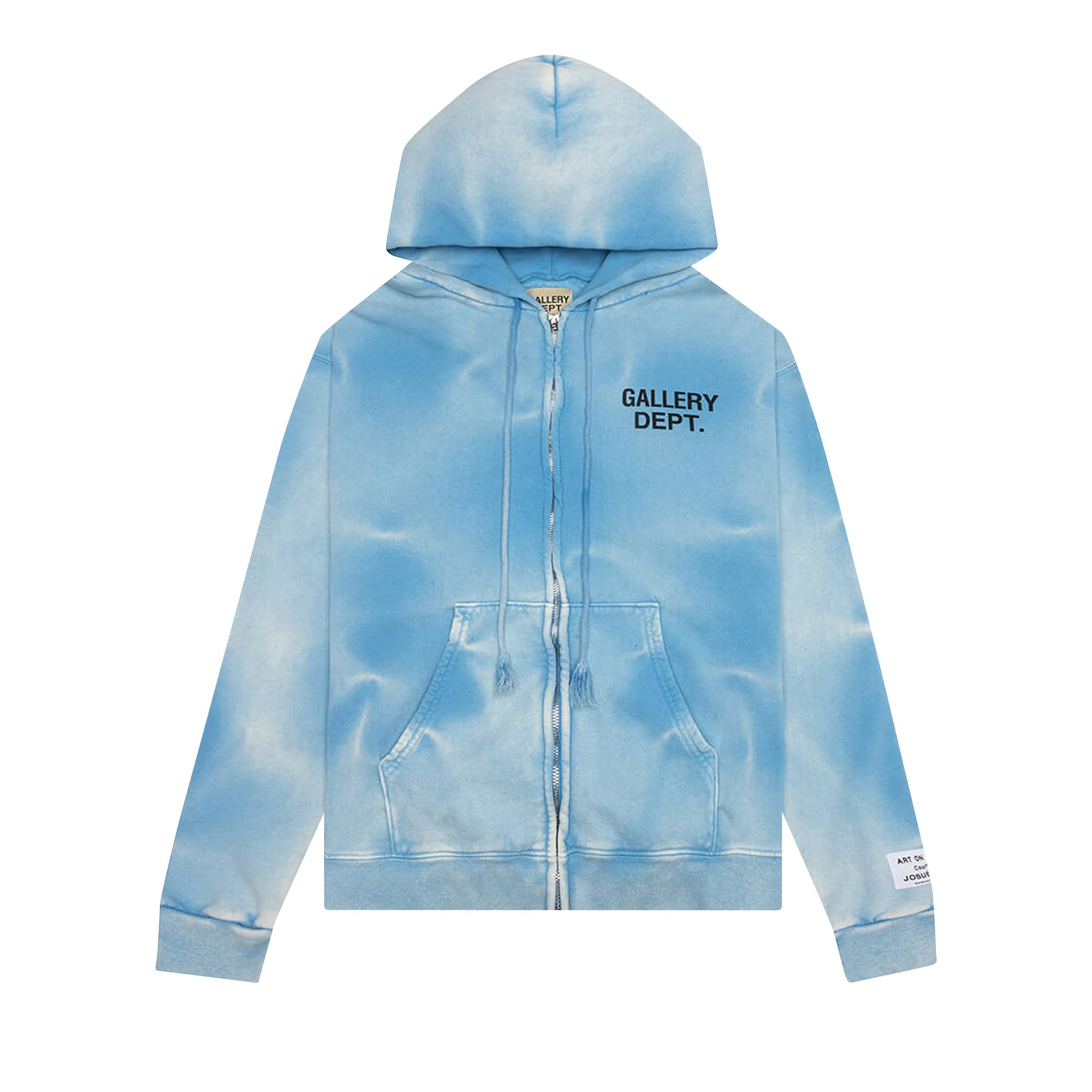 Pre-owned Gallery Dept. Zip Up Hoodie 'light Blue' | Men's Size L