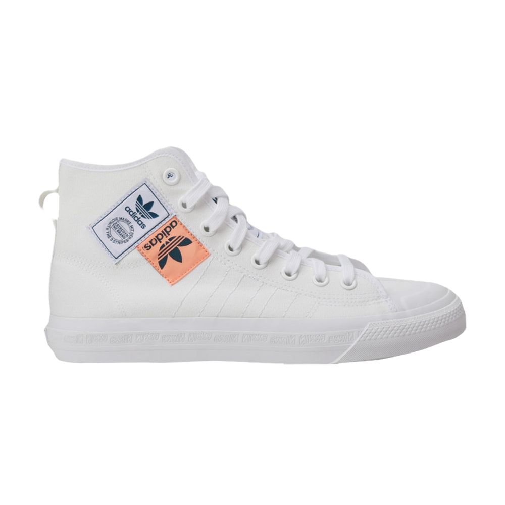ADIDAS ORIGINALS NIZZA HIGH RF 'LOGO PATCHES'