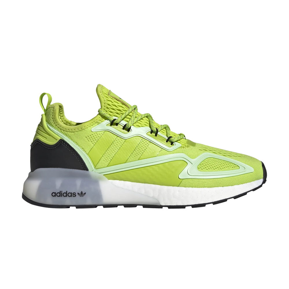 Pre-owned Adidas Originals Zx 2k Boost 'semi Solar Slime' In Green