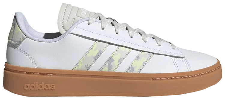 Adidas Grand Court Alpha White Almost Lime Camo