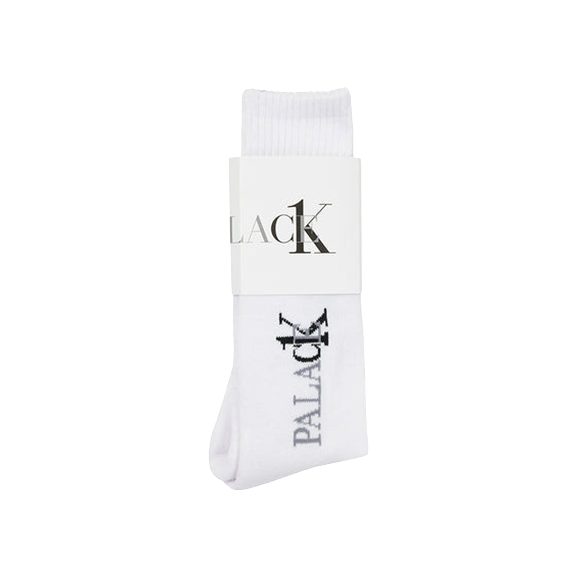 Pre-owned Palace X Calvin Klein Socks 'classic White' | Men's Size L/xl