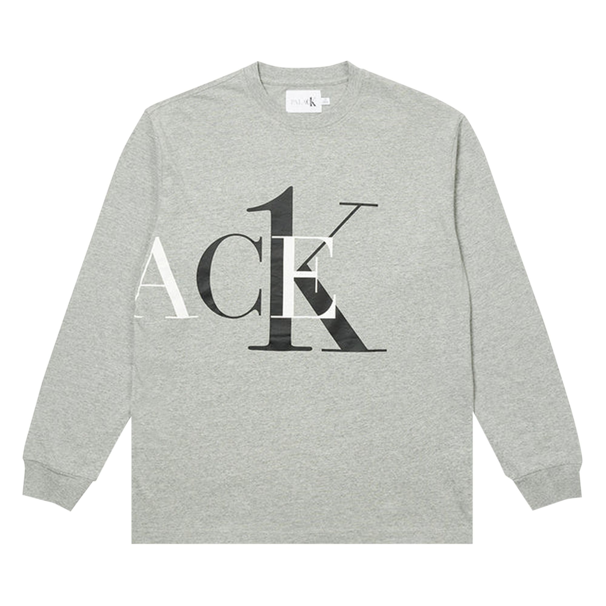Palace x Calvin Klein Long-Sleeve 'Light Grey Heather' | Men's Size L