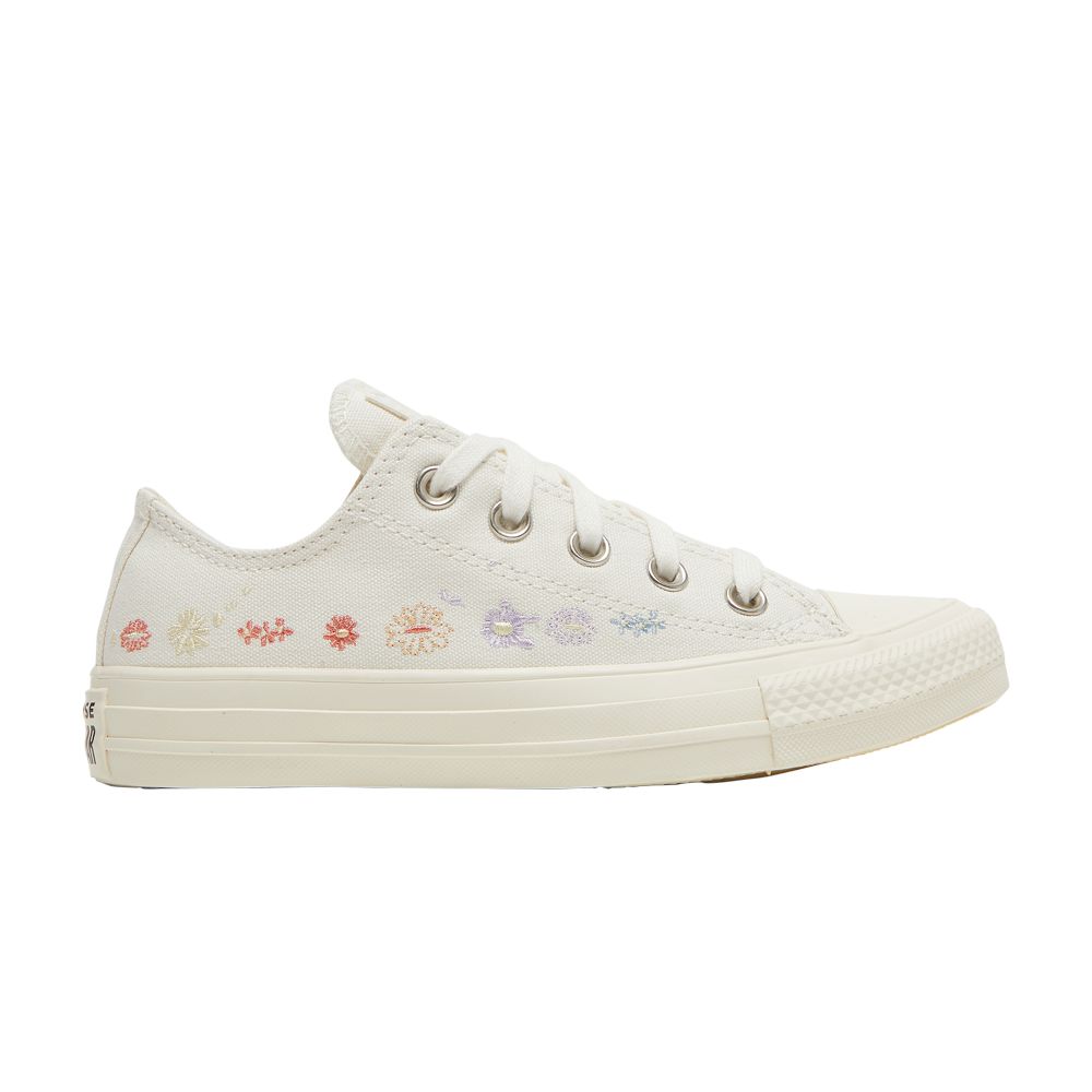 Converse Wmns Chuck Taylor All Star Low 'Embroidered Floral - Egret' | White | Women's Size 10