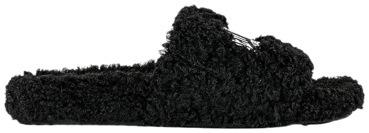 Balenciaga Furry Slides Black   New York