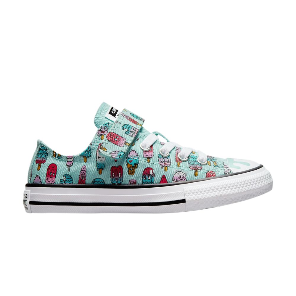 Pre-owned Converse Chuck Taylor All Star Low Easy-on Ps 'sweet Scoops' | Blue | Kid's Size 1.5