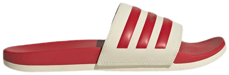 Adidas Adilette Comfort Slide Wonder White Vivid Red