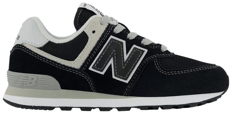 New Balance 574 Little Kid Wide Core Pack   Black White