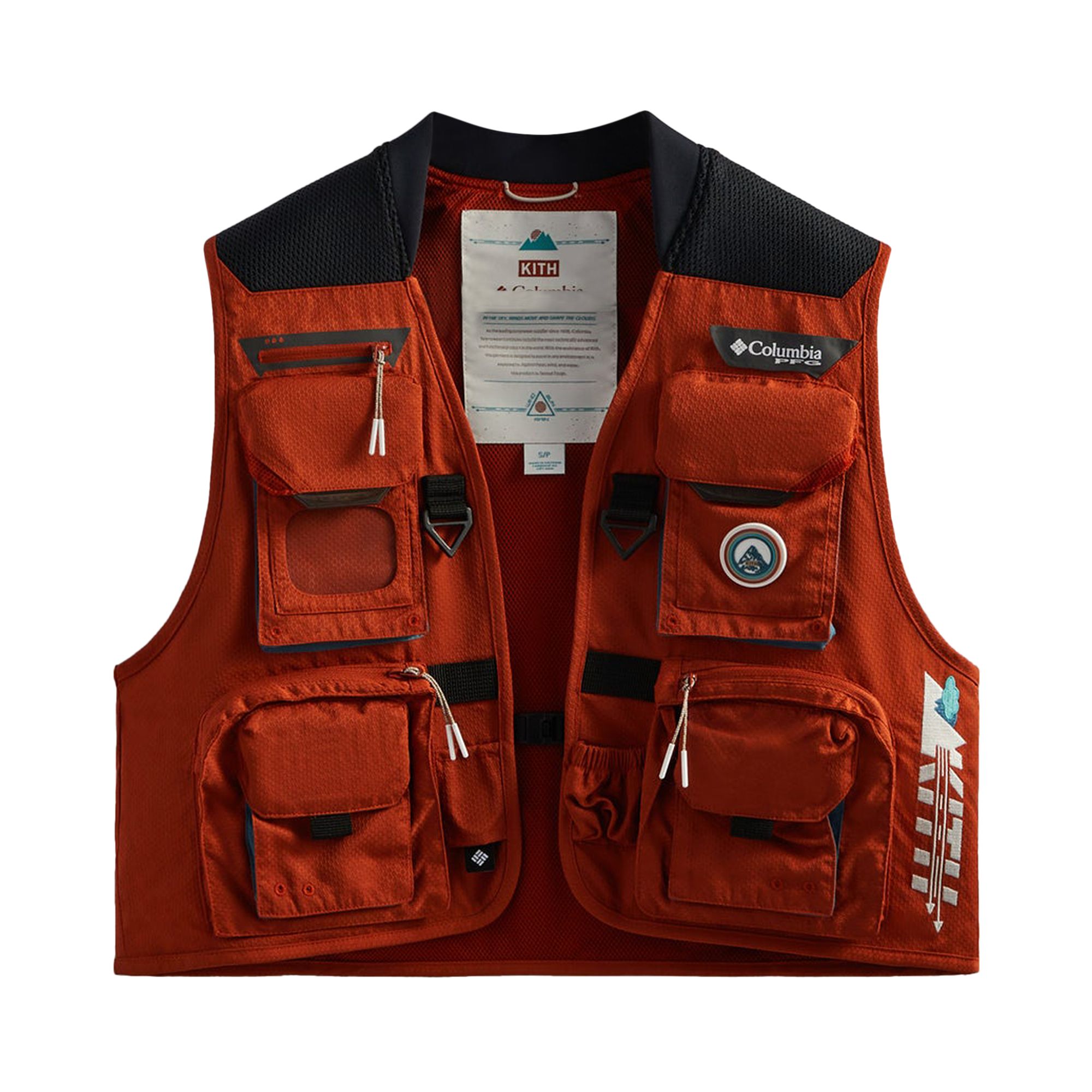 Kith For Columbia Henrys Fork V Vest 'Sanguine' | Orange | Men's Size M