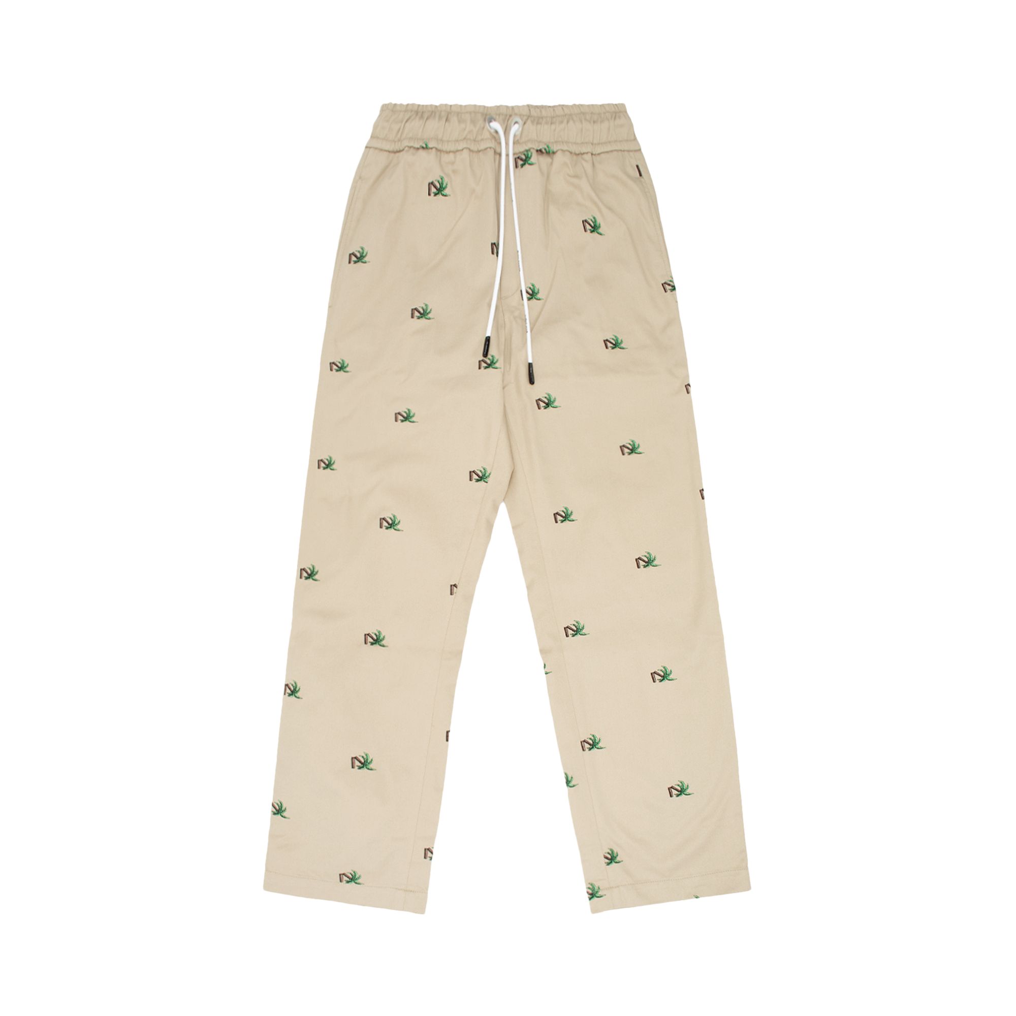 Pre-owned Palm Angels Broken Palm Chino Pants 'beige/green' | Brown | Men's Size 48