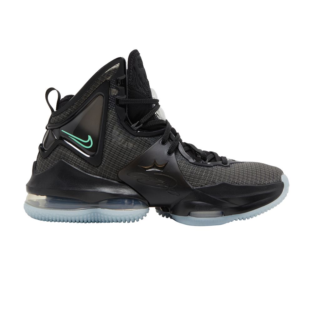 Pre-owned Nike Lebron 19 Gs 'black Green Glow' | Kid's Size 4