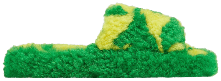 ★BOTTEGA VENETA★ Resort Teddy Slide Parakeet 668569VKV7048 Buy Bottega Veneta Wmns Resort Teddy Slide 'Kiwi Parakeet