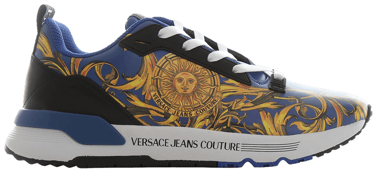 Versace Jeans Couture Baroque Print   Bluette Gold