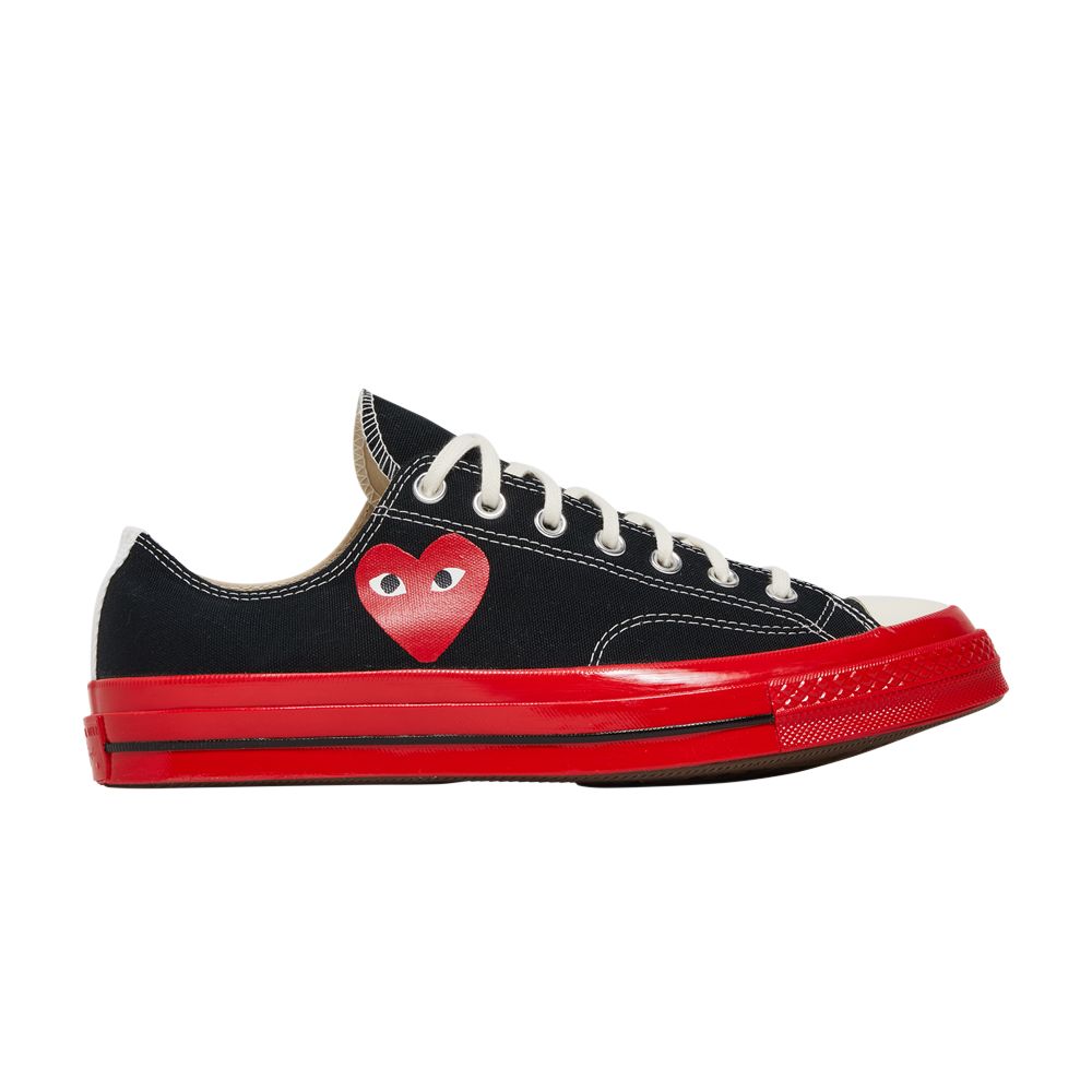 Converse Comme des Garçons Play x Chuck 70 Low 'Black Red' | Men's Size 4.5