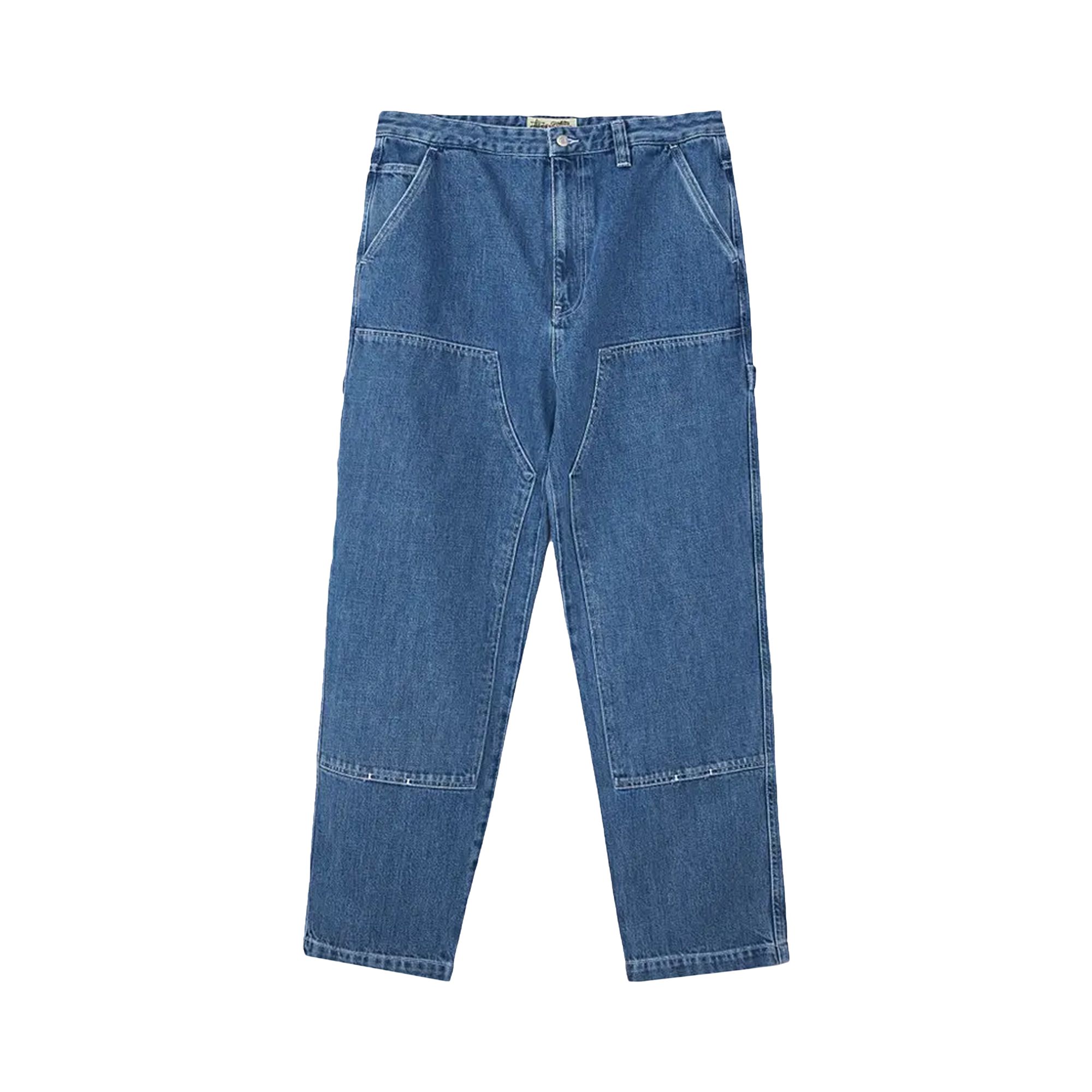 Pre-owned Stussy Denim Work Pant 'blue'