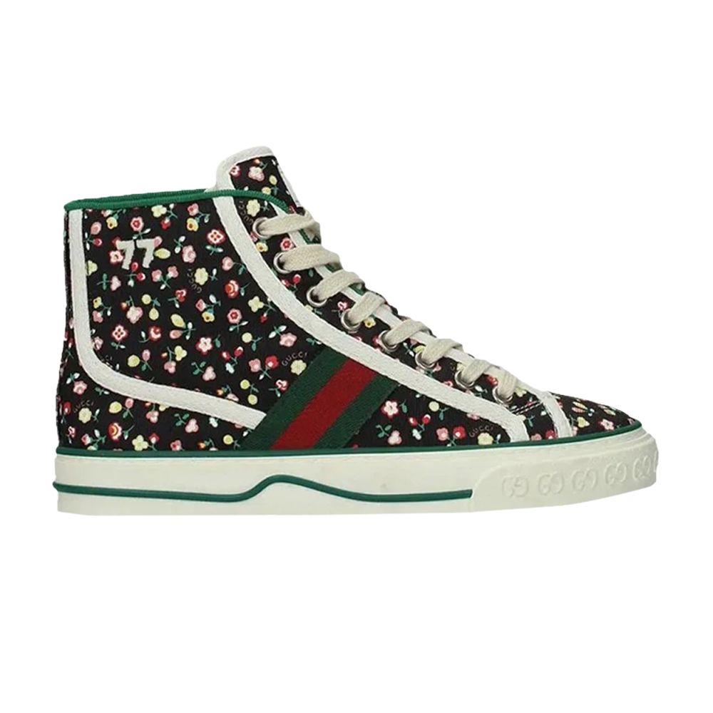 Gucci Wmns Tennis 1977 High 'Floral Print' | Blue | Women's Size 39