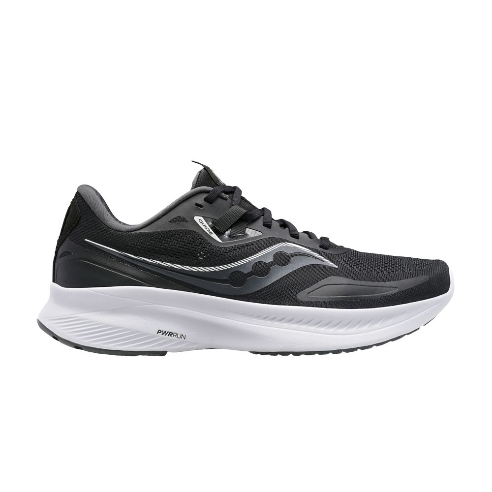Pre-owned Saucony Guide 15 Wide 'black White'