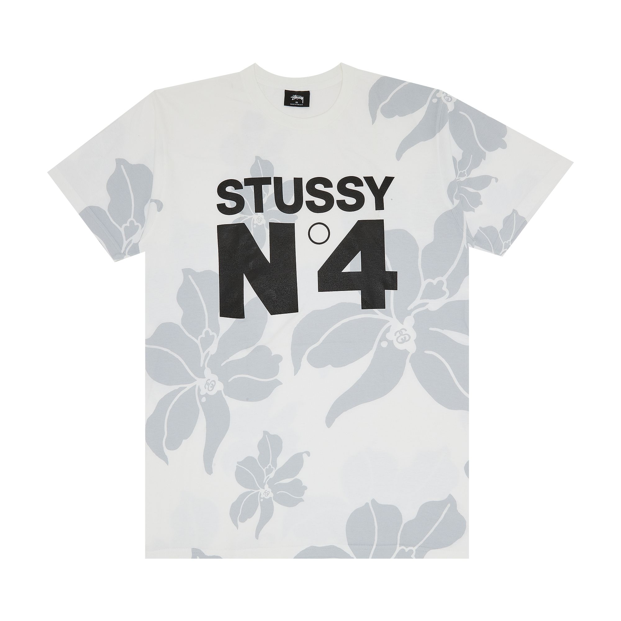 Stussy No. 4 Flowers Tee 'White' | Men's Size M