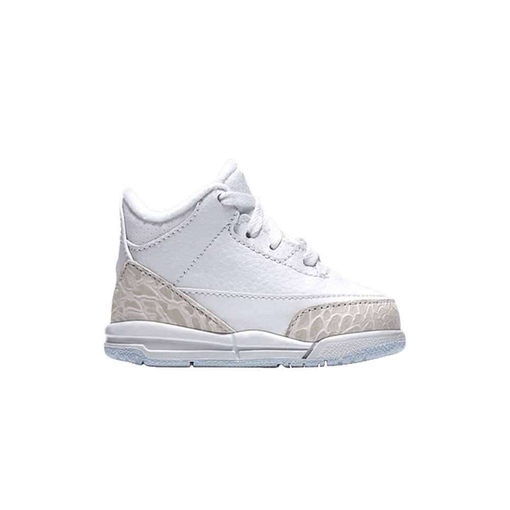 Pre-owned Air Jordan 3 Retro Td 'triple White' | Infant Size 8